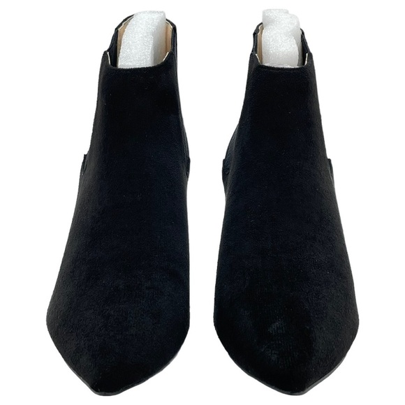 Journee Collection Elitta Black Microsuede Fabric Womens Ankle Booties size 8.5M - Picture 7 of 15